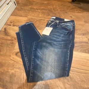 KanCan distressed XL MID-rise jeans.  New with tags.